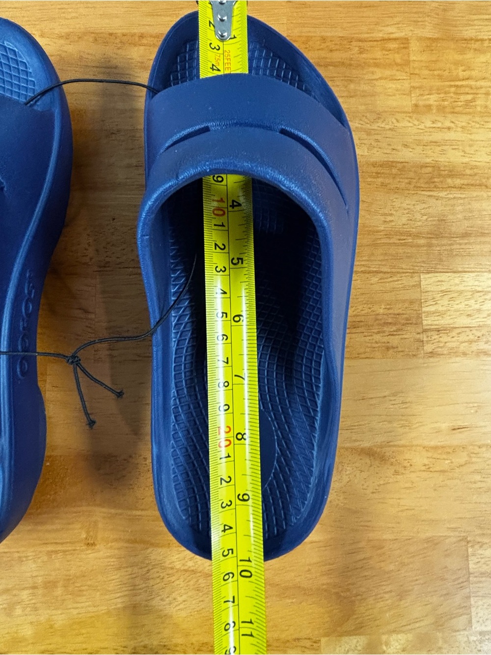 OOFOS Ooahh Navy Blue Slide Sandals Comfort Slip On Women’s 8, Men’s 6 - Picture 10 of 11